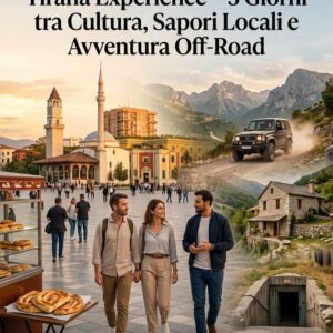 𝗧𝗶𝗿𝗮𝗻𝗮 𝗶𝗻 𝟯 𝗚𝗶𝗼𝗿𝗻𝗶 𝗽𝗲𝗿 𝟮 𝗣𝗲𝗿𝘀𝗼𝗻𝗲: 𝗪𝗮𝗹𝗸 𝗧𝗼𝘂𝗿 𝗰𝗼𝗻 𝗗𝗲𝗴𝘂𝘀𝘁𝗮𝘇𝗶𝗼𝗻𝗶, 𝗢𝗳𝗳-𝗥𝗼𝗮𝗱 𝗔𝗱𝘃𝗲𝗻𝘁𝘂𝗿𝗲 𝗲 𝗖𝘂𝗰𝗶𝗻𝗮 𝗧𝗿𝗮𝗱𝗶𝘇𝗶𝗼𝗻𝗮𝗹𝗲